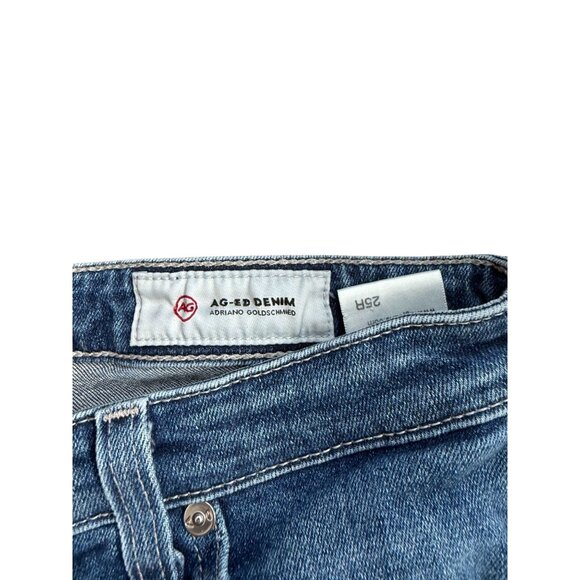 AG ADRIANO GOLDSCHMIED Prima Medium Wash Cigarette Ankle Jeans Size 25 - Picture 5 of 7
